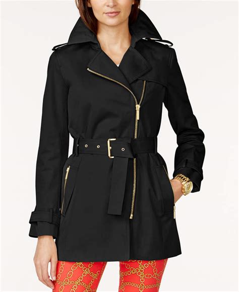 michael kors tranch coat|michael kors belted trench coats.